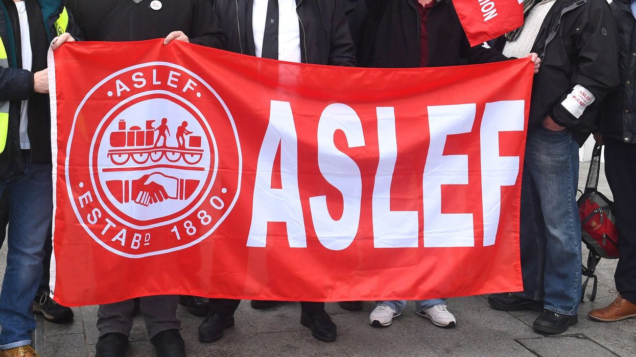 Aslef banner