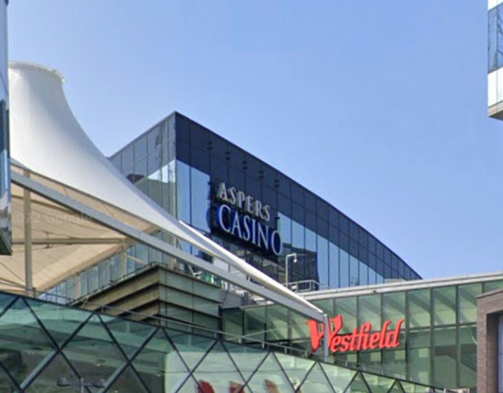 Aspers Casino in Westfield shopping centre Stratford, east London.
