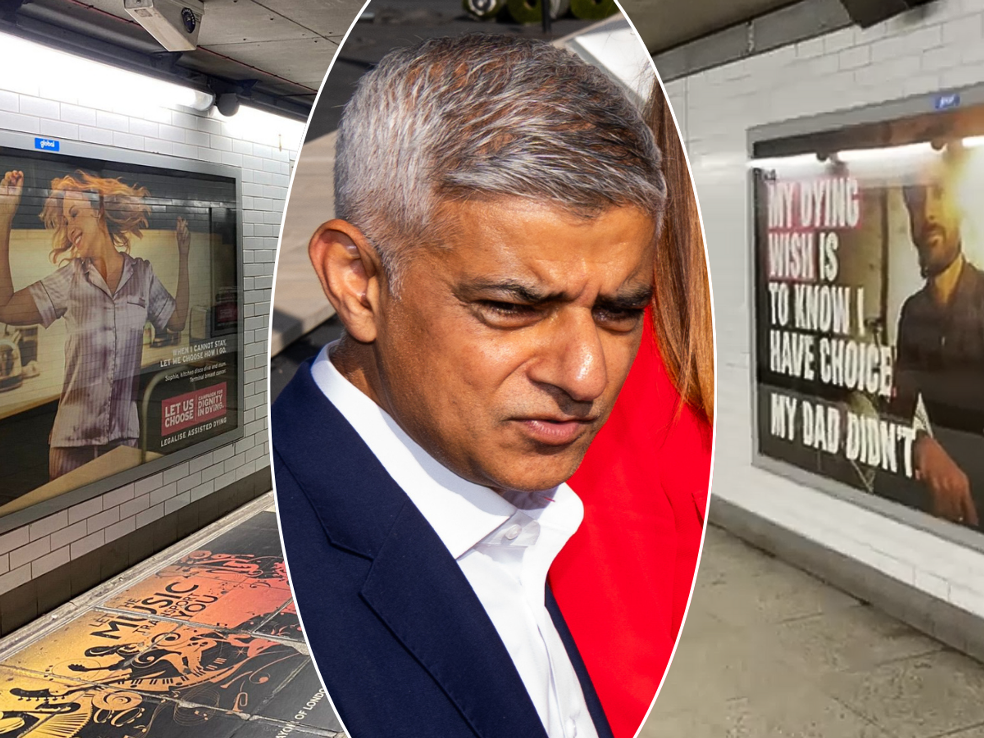 Assisted dying ads/Sadiq Khan