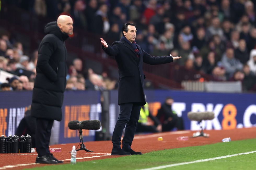 Aston Villa Unai Emery Man Utd