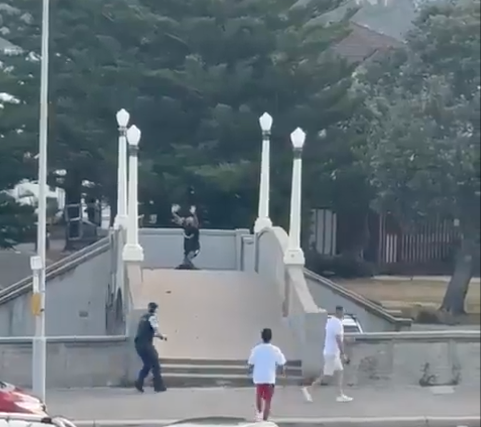 Asylum seeker attempting to disarm alleged shooter