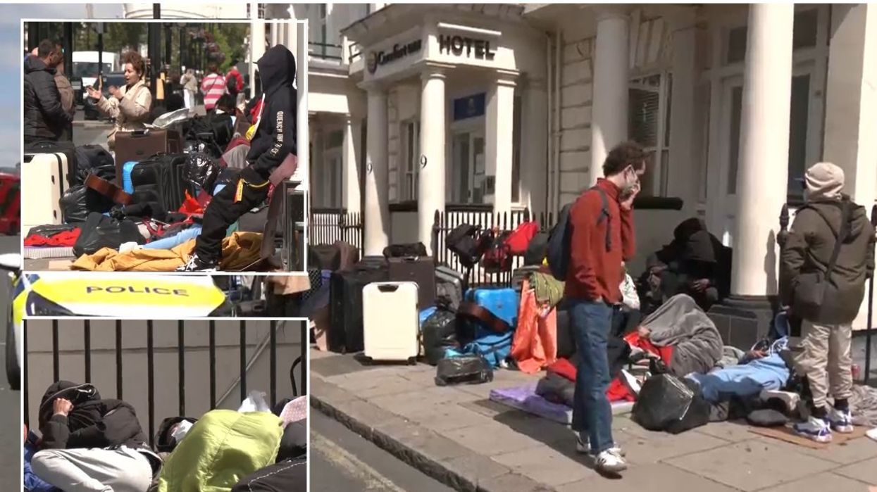 Asylum seekers barricade hotel in protest at 'smelly toilet' and shared rooms