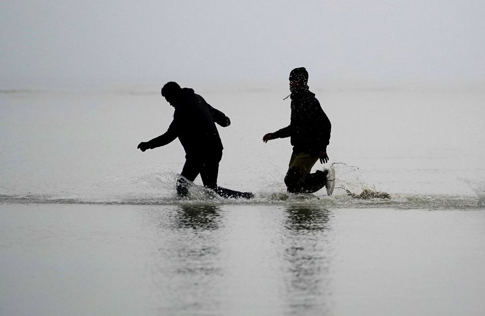 Asylum seekers in northern France