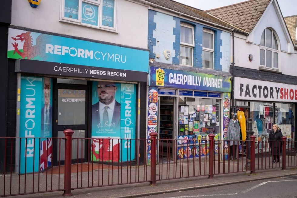 At a time when Caerphilly\u2019s Cardiff Street has been transformed to accommodate vape shops and Turkish barbers, a teal glow shines through at the centre