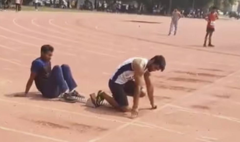 Athletes fled the Delhi State Athletics Championship after anti-doping officials arrived