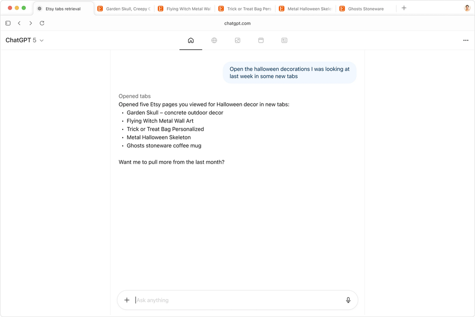Atlas web browser
