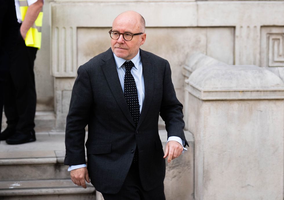 Attorney General Lord Richard Hermer leaves the Cabinet Office on Whitehall, central London