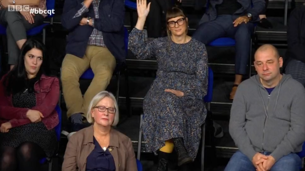 Audience members listening to Winston\u200b