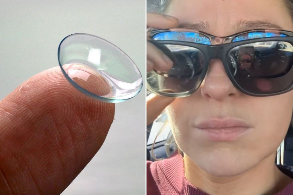 Audrey talking to camera