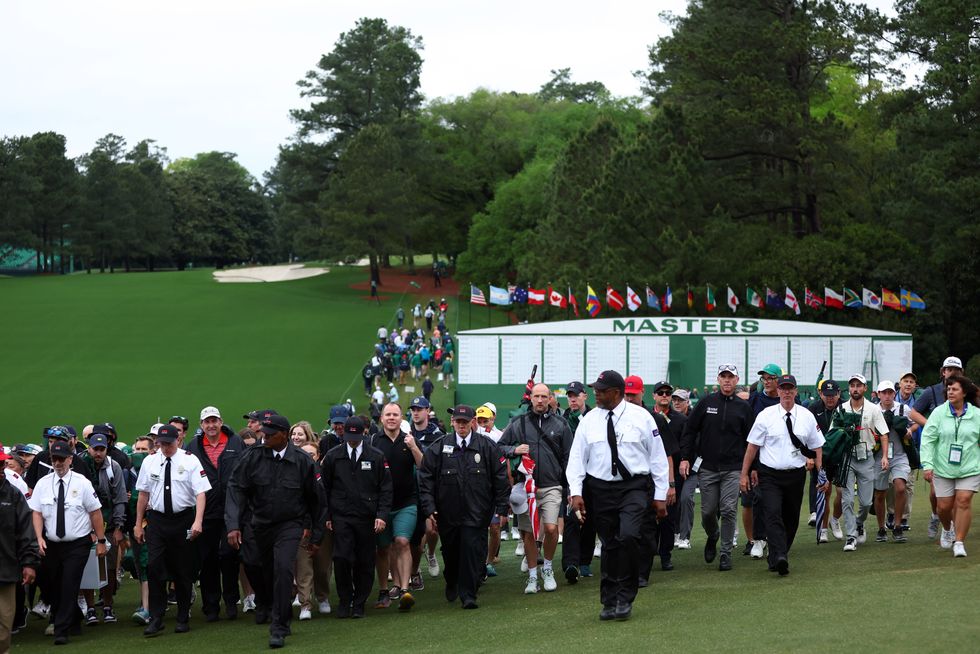 Augusta delayed entry to the grounds