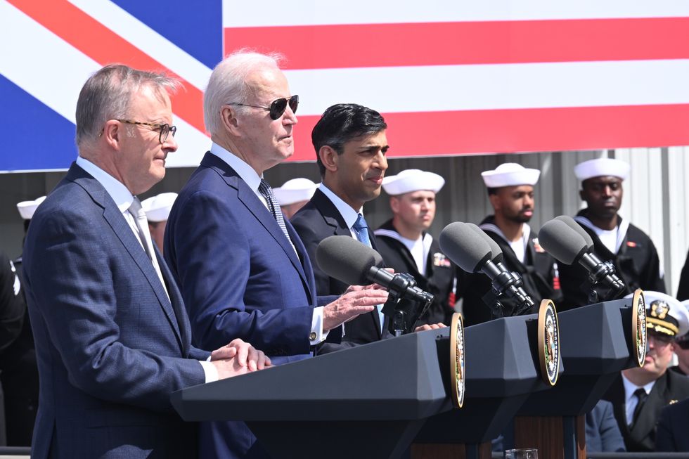 Aukus Alliance press conference in March 2021