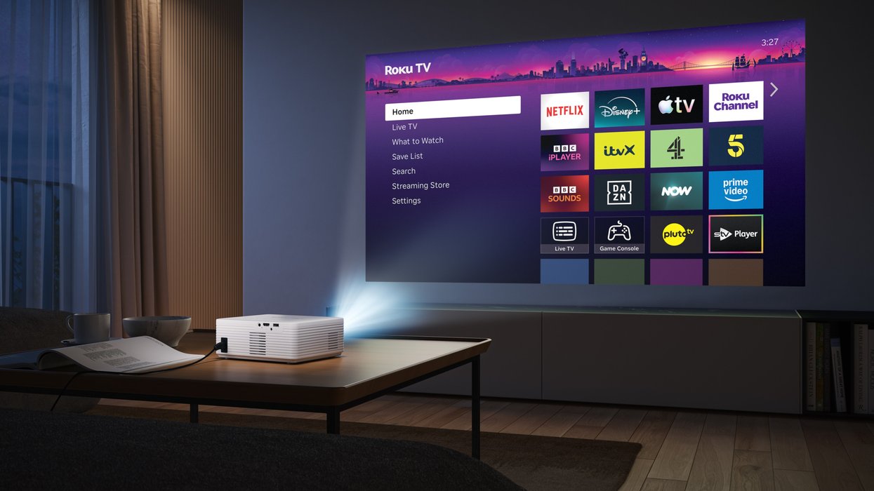 Aurzen Roku TV smart projector