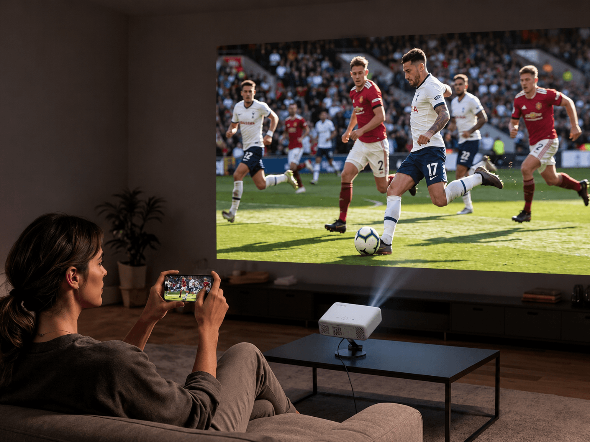 Aurzen Roku TV smart projector