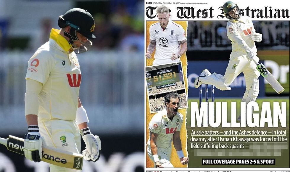 Australian media fumed at their own players after a disastrous first day
