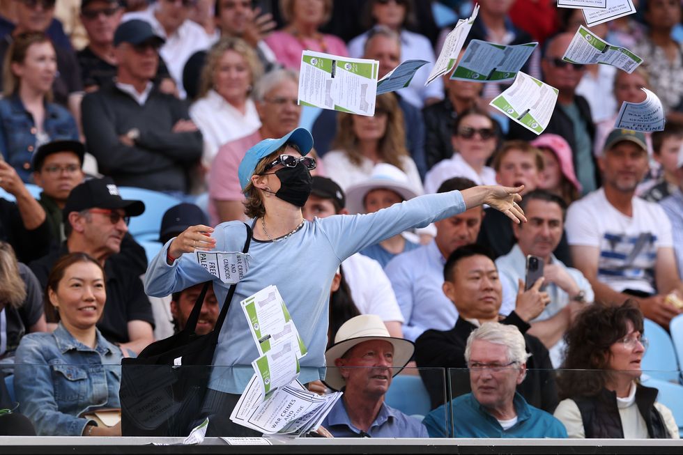 Australian Open protest