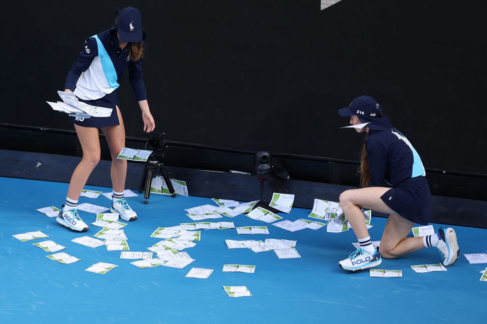 Australian Open protest