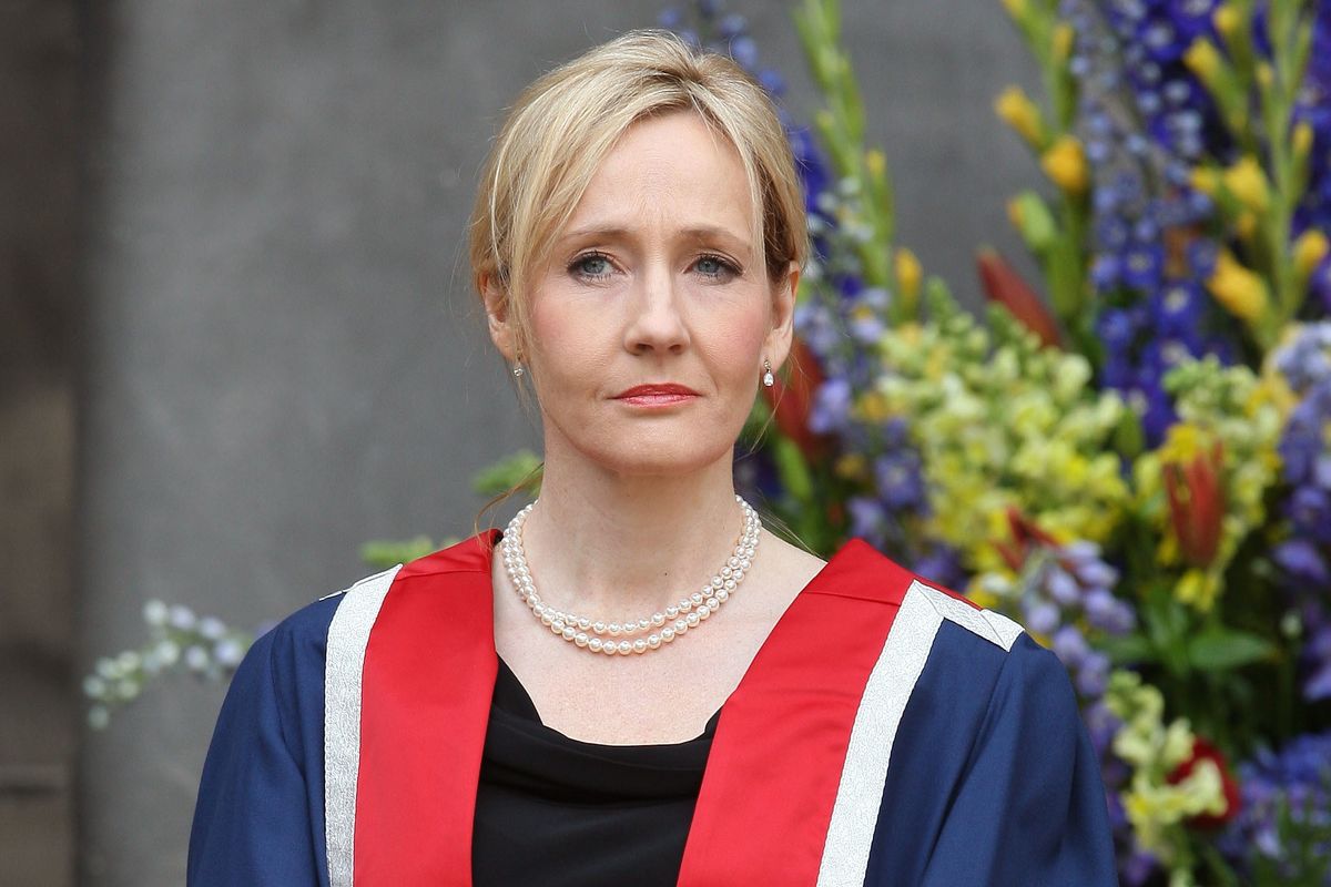 Author JK Rowling before being awarded a Benefactors Award by Edinburgh University