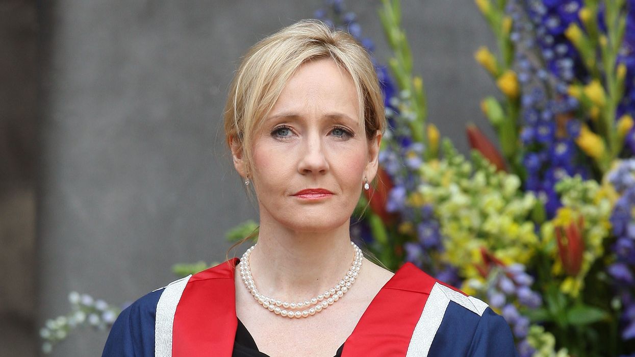 Author JK Rowling before being awarded a Benefactors Award by Edinburgh University