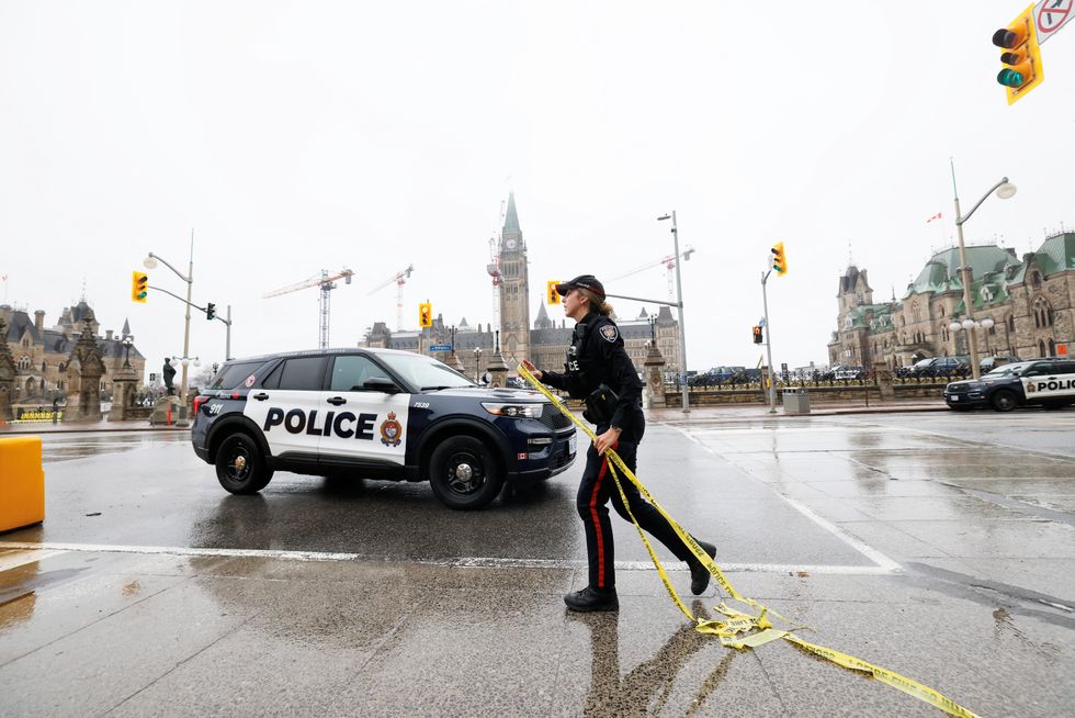 Authorities have closed roads in the area and warned the public to stay away from the scene of the ongoing incident