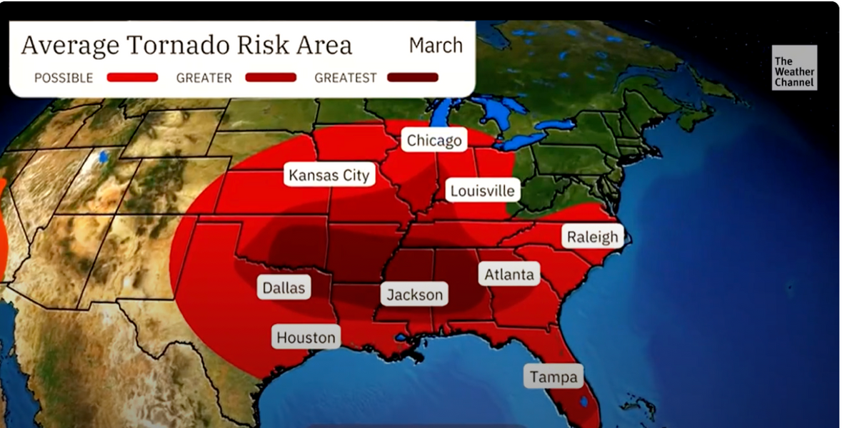 NextImg:US weather: Southern heatwave threatens unusually vigorous tornado season