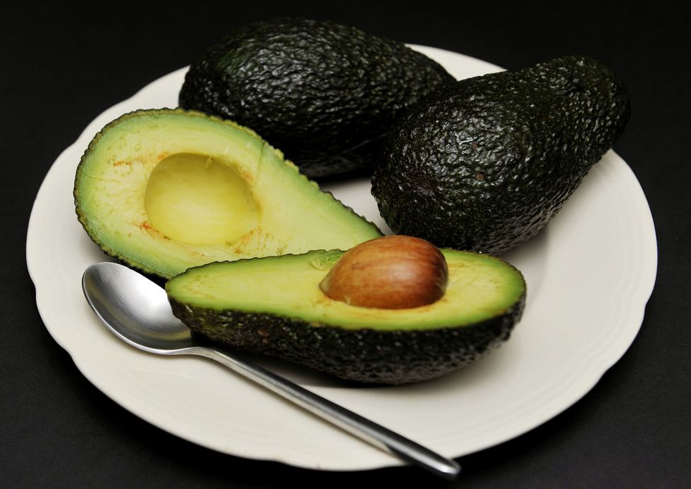 Avocado on plate