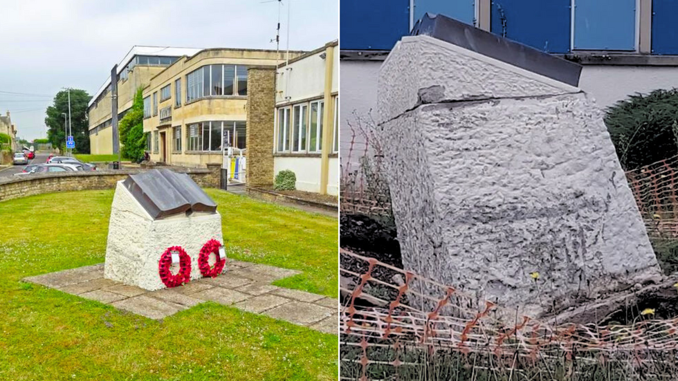 Avon Tyres Company war memorial now and then