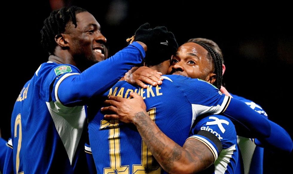 Axel Disasi, Noni Madueke and Raheem Sterling