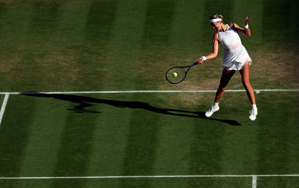 Azarenka playing tennis