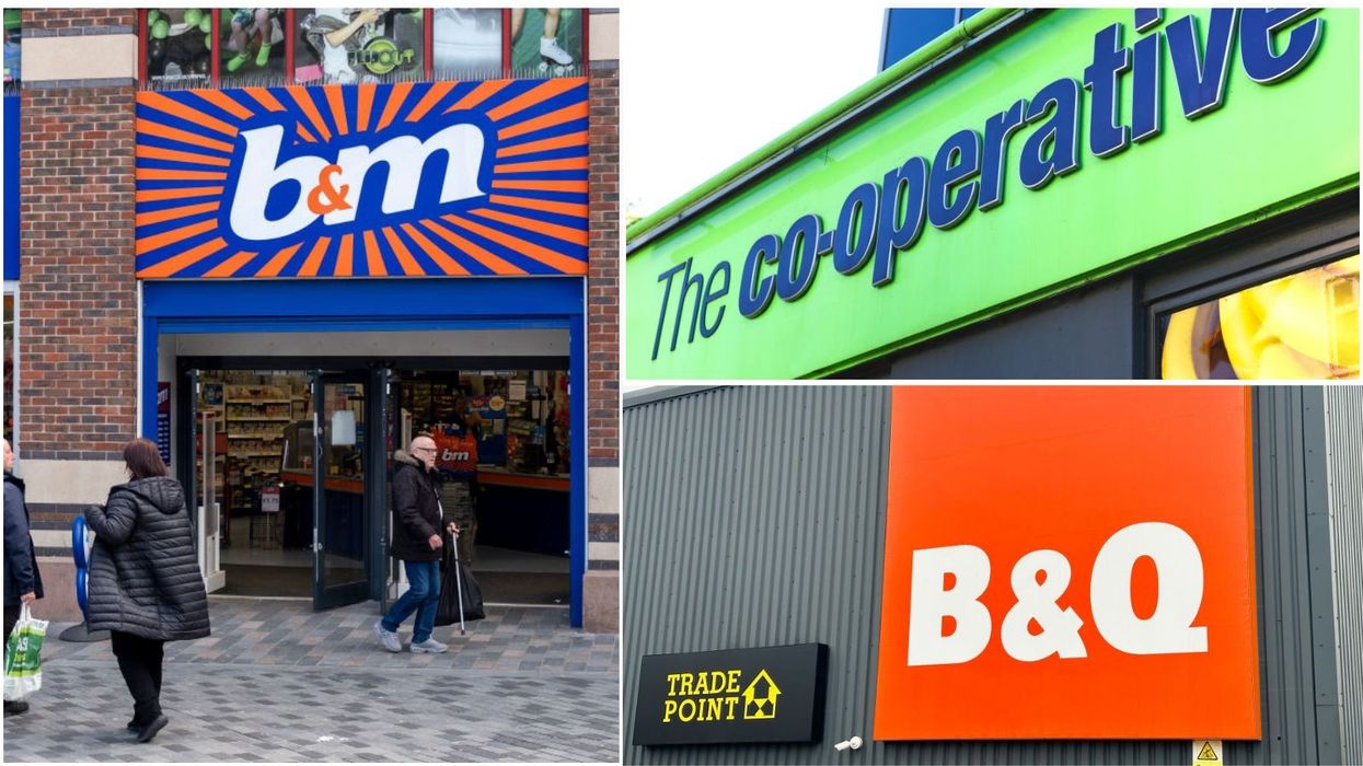 B&M, the Co-Op and B&Q