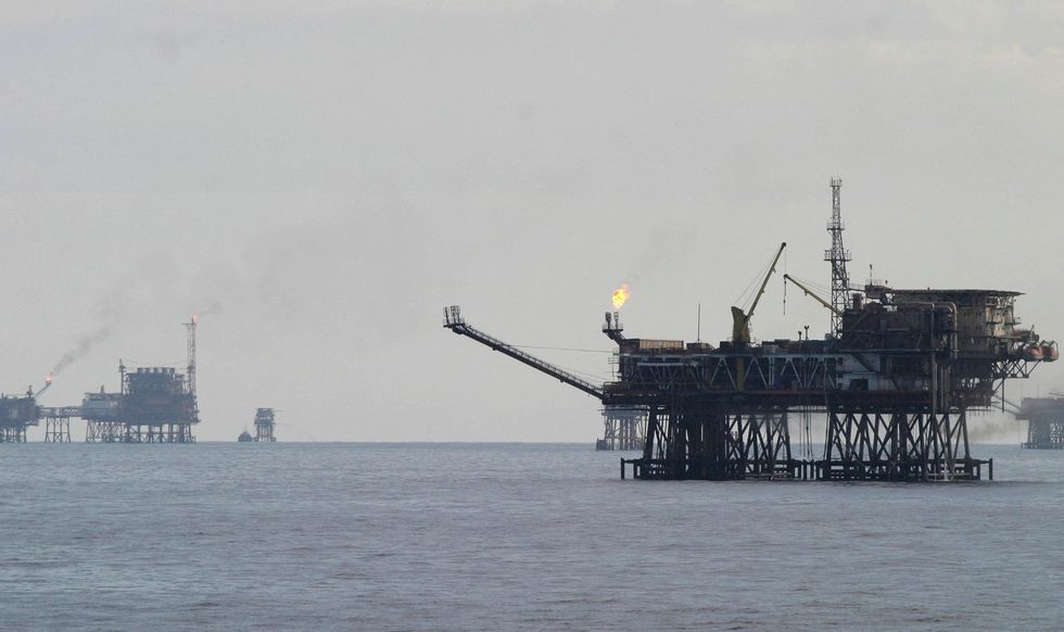 Bach Ho oil rig is seen off Vietnam's coast