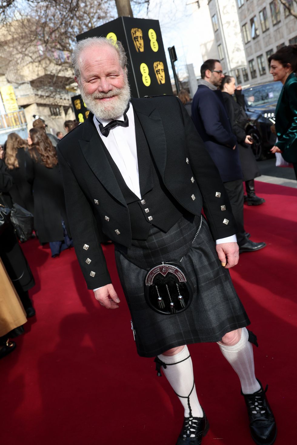 Baftas 2026 red carpet: Peter Mullan