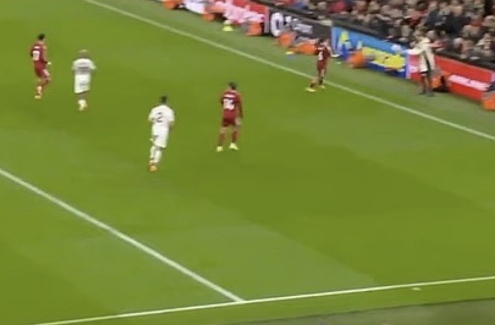 Ballboys handed the ball back to Liverpool players, which has been outlawed by the Premier League this season