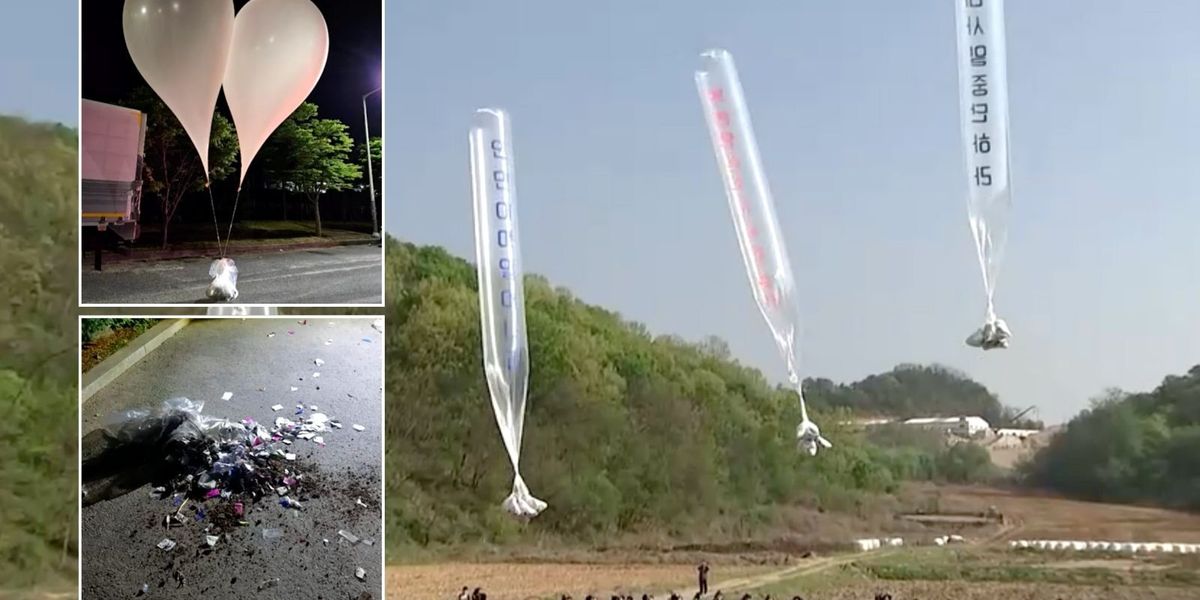 NextImg:North Korea deploys hundreds of hot-air balloons carrying faeces and dumps them on South
