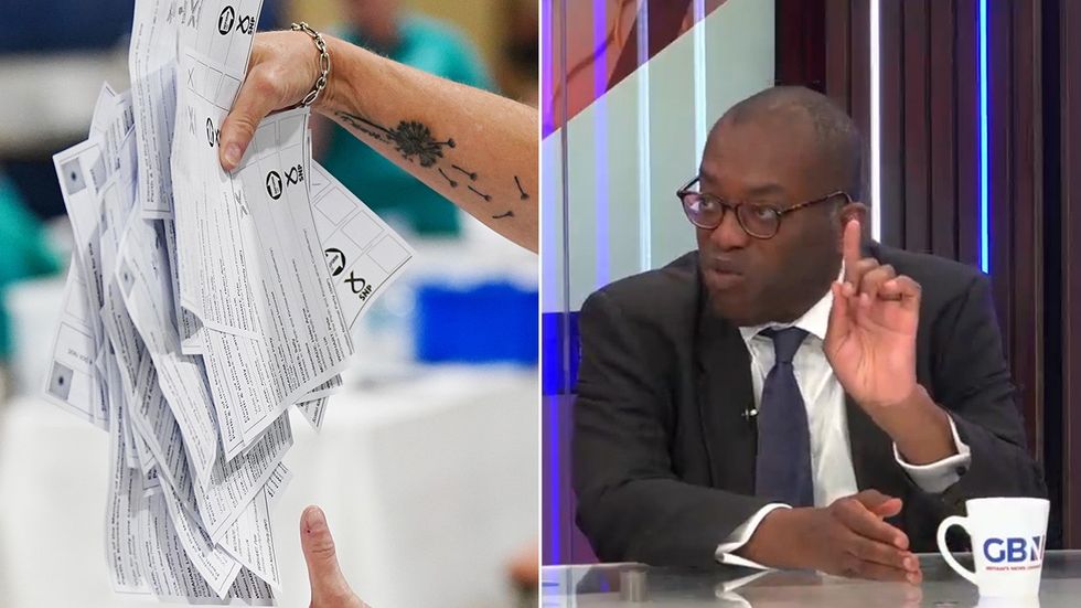 Ballot papers and Kwasi Kwarteng