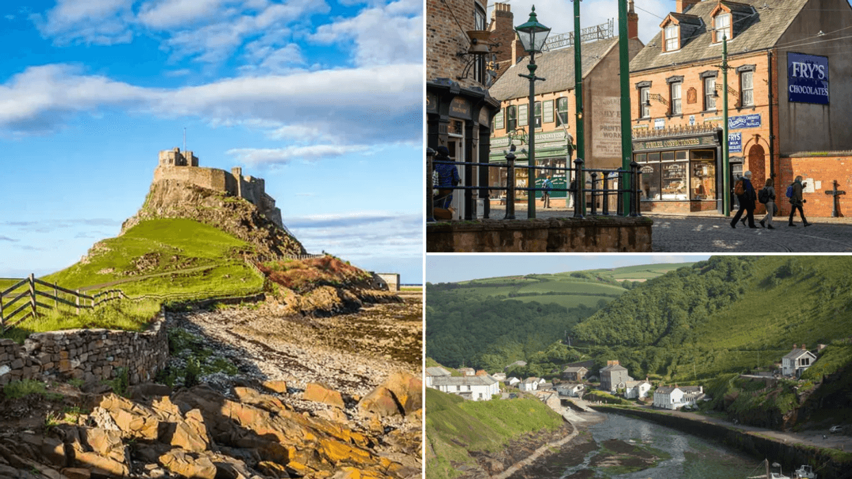 Bamburgh Castle Northumberland / The village of Boscastle, Cornwall / Beamish Museum