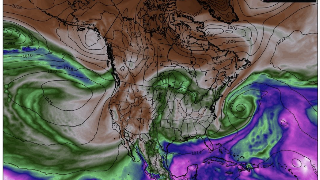 Bands of heavy rain sweep across parts of the US (WX charts)