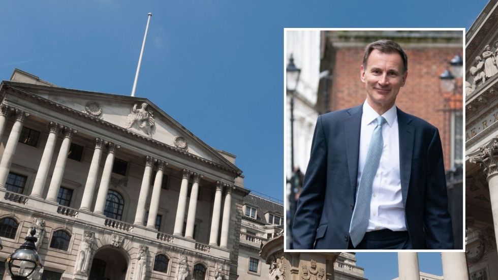 Bank of England and Jeremy Hunt