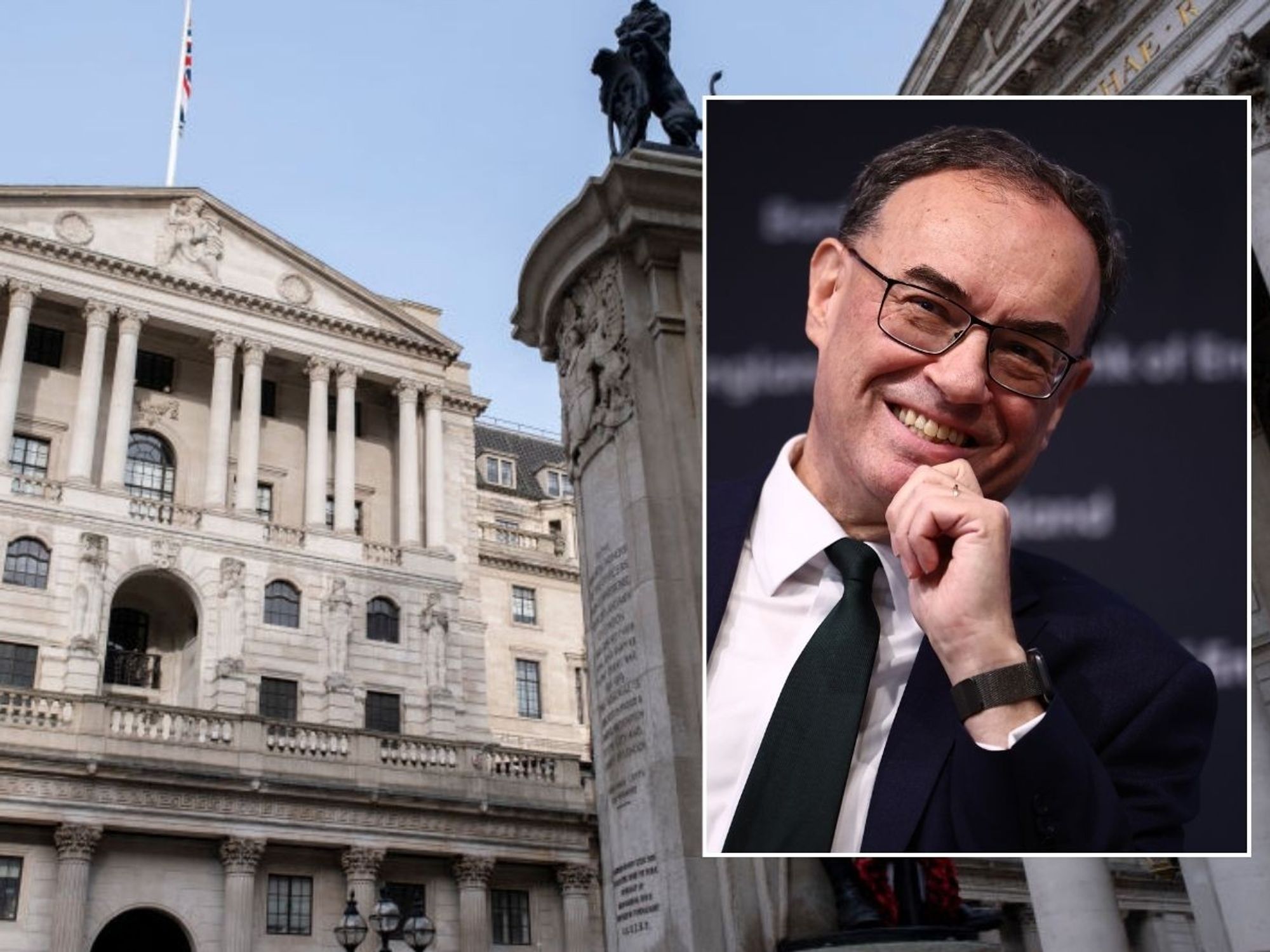 Bank of England and the central bank's governor Andrew Bailey