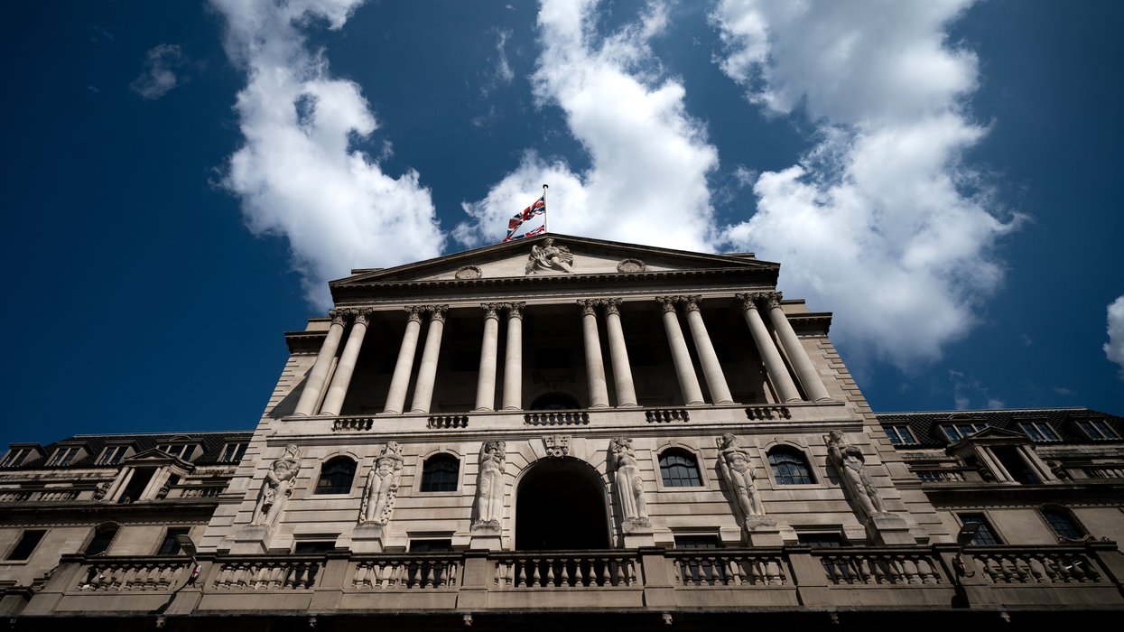 Bank of England building in London