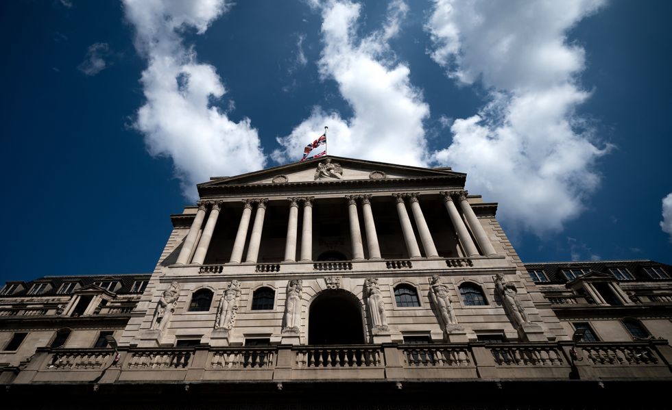 Bank of England building in London