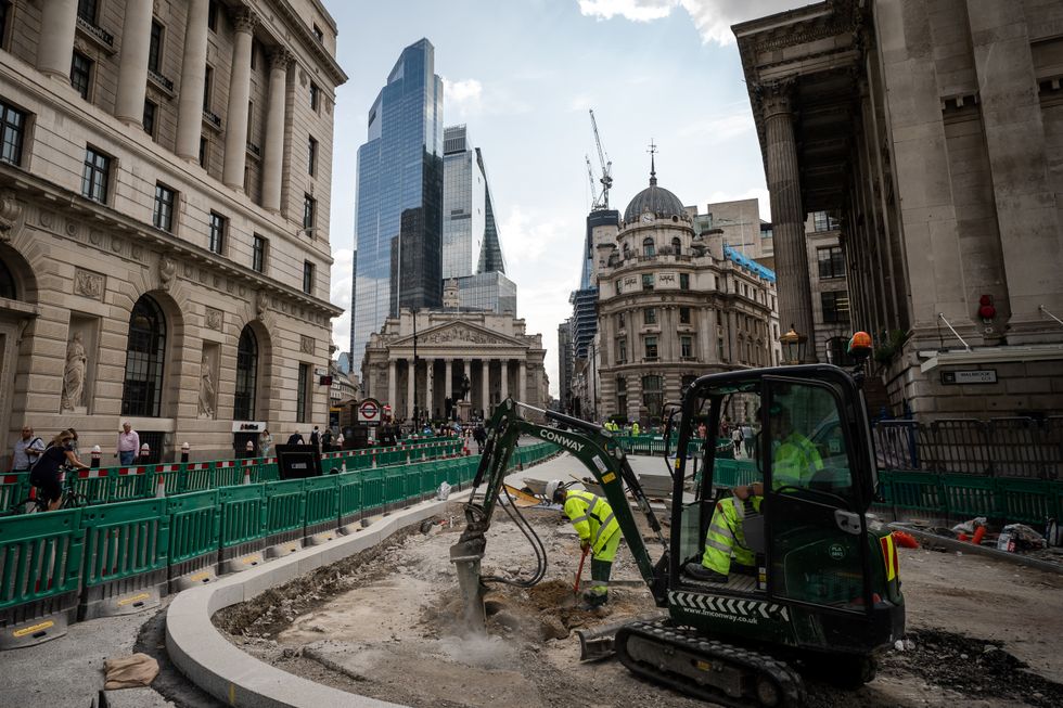 Bank of England construction work