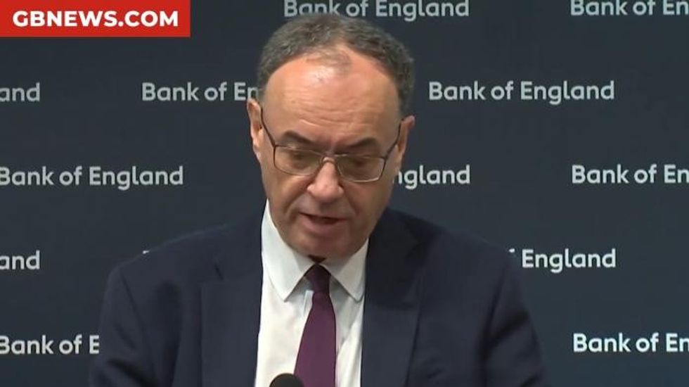 Bank of England governor Andrew Bailey