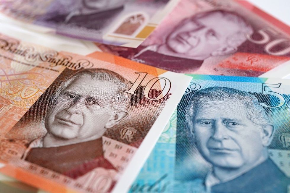 Banknotes featuring King Charles's face on them