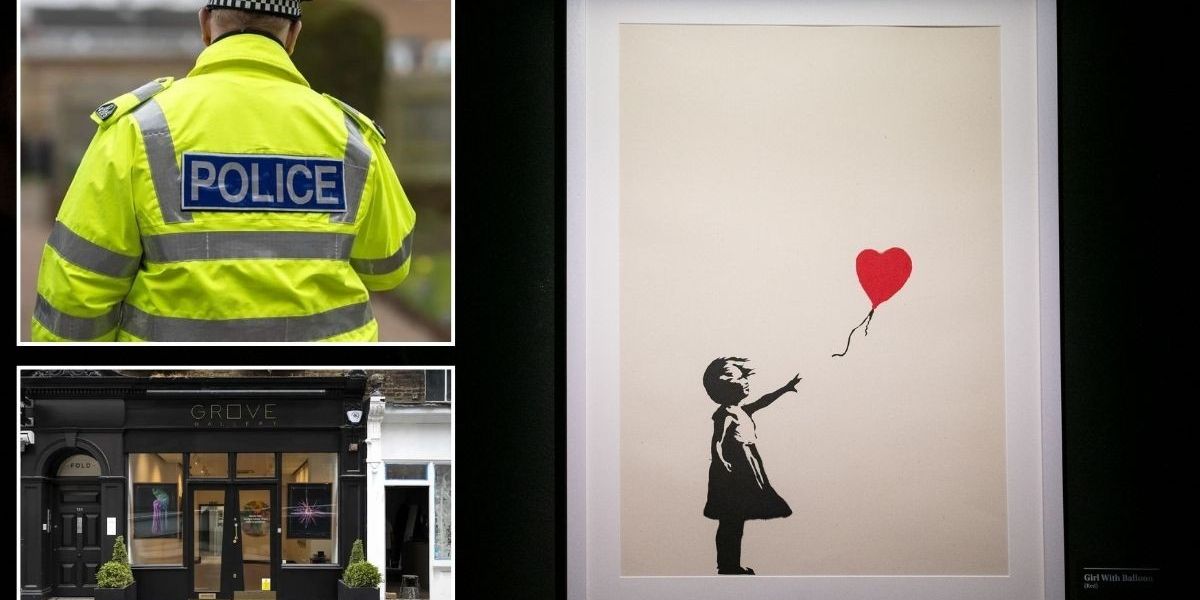 NextImg:Banksy artwork stolen as two men charged for London gallery burglary