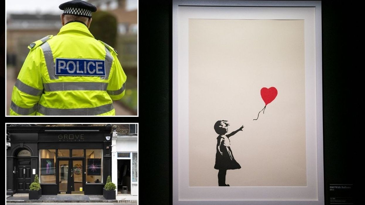 Banksy artwork stolen as two men charged for London gallery burglary