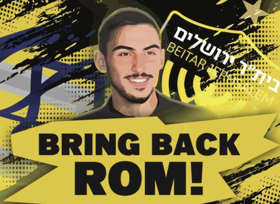 Banners demanding an Israeli hostage be returned were allegedly confiscated by UEFA