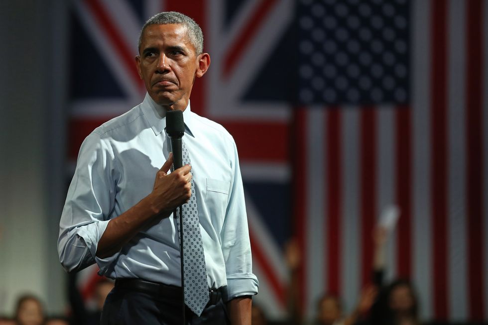 Barack Obama warned the UK faced being at the 'back of the queue'
