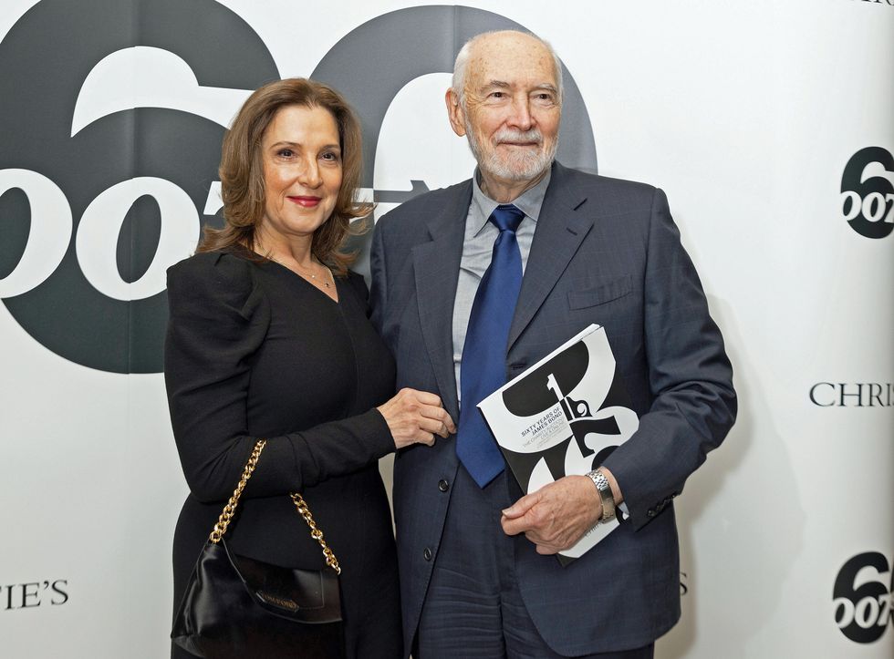 Barbara Broccoli and Michael G Wilson at a James Bond event