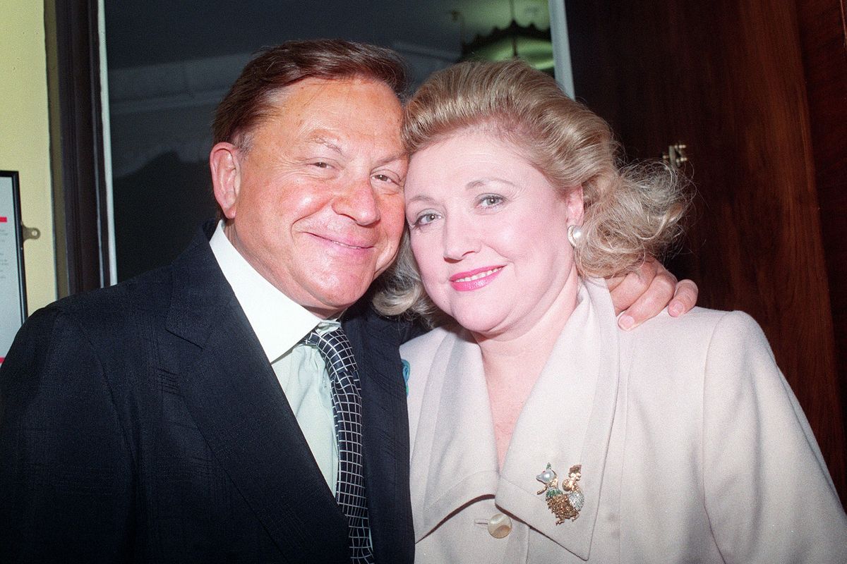 Barbara Taylor Bradford with husband Robert Bradford