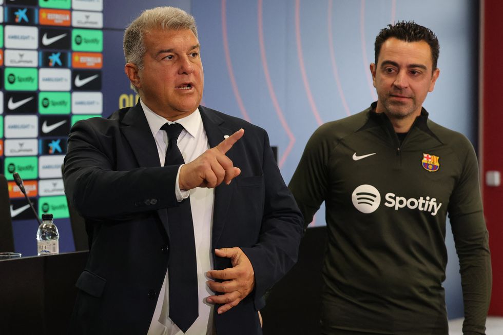 Barcelona Joan Laporta Xavi